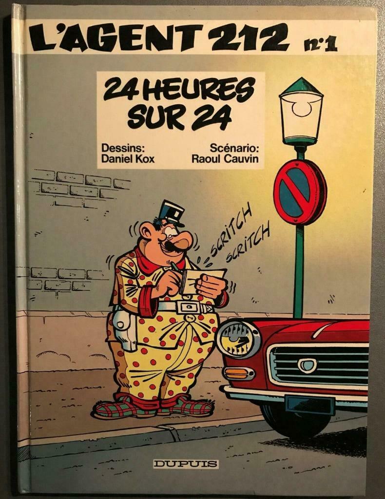 B.D. : L'agent 212 N°1 : 24 heures sur 24 - 1989, Une BD, Enlèvement ou Envoi, Utilisé, Cauvin et kox