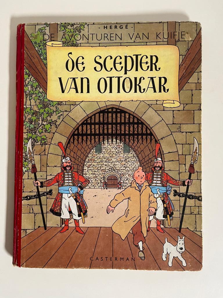 Kuifje - De scepter van Ottokar - hardcover - 1952, Boeken, Verzenden, Hergé