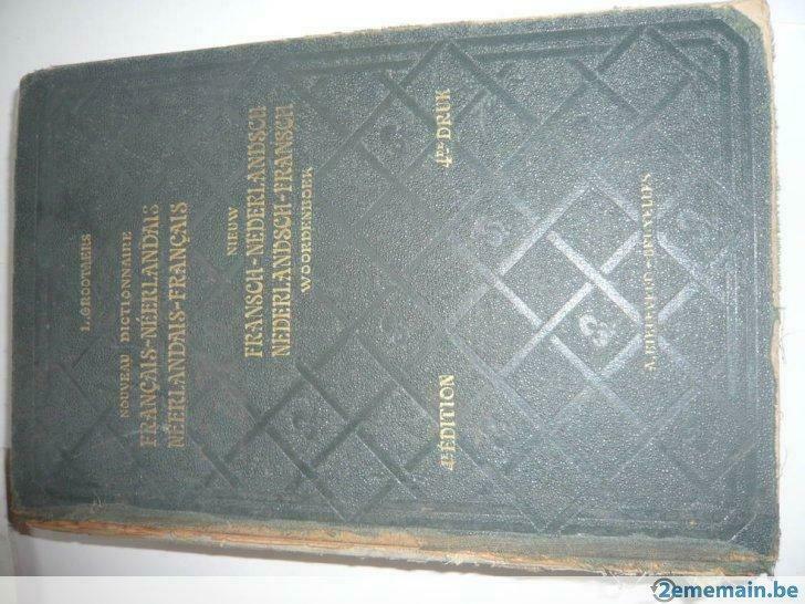 Dictionnaire 1938 Français - Néerlandais, avec conseils., Enlèvement ou Envoi