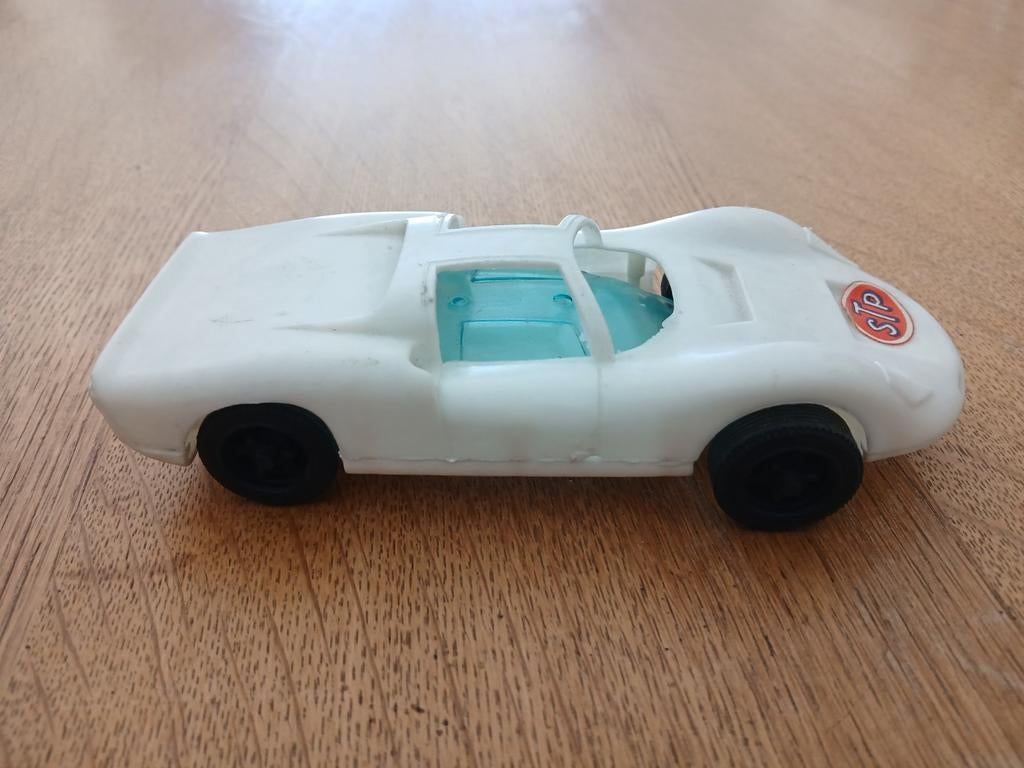 Ancienne voiture Posche Carrera plastique, Collections, Enlèvement ou Envoi, Utilisé