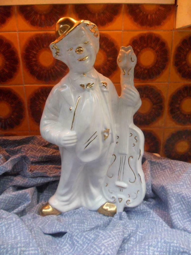 beeld keramiek clown (verlaagde prijs), Antiek en Kunst, Ophalen of Verzenden