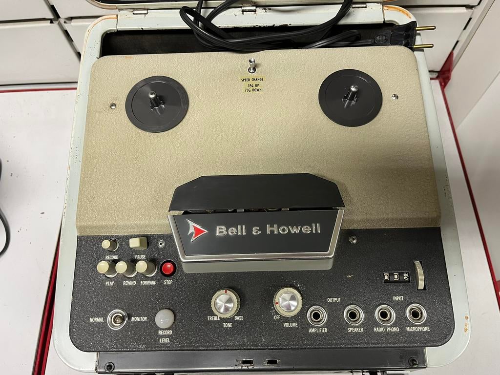 Magnétophone à bandes Vintage Bell & Howell 785X - Années 50, Enlèvement, Magnétophone, Avec bandes