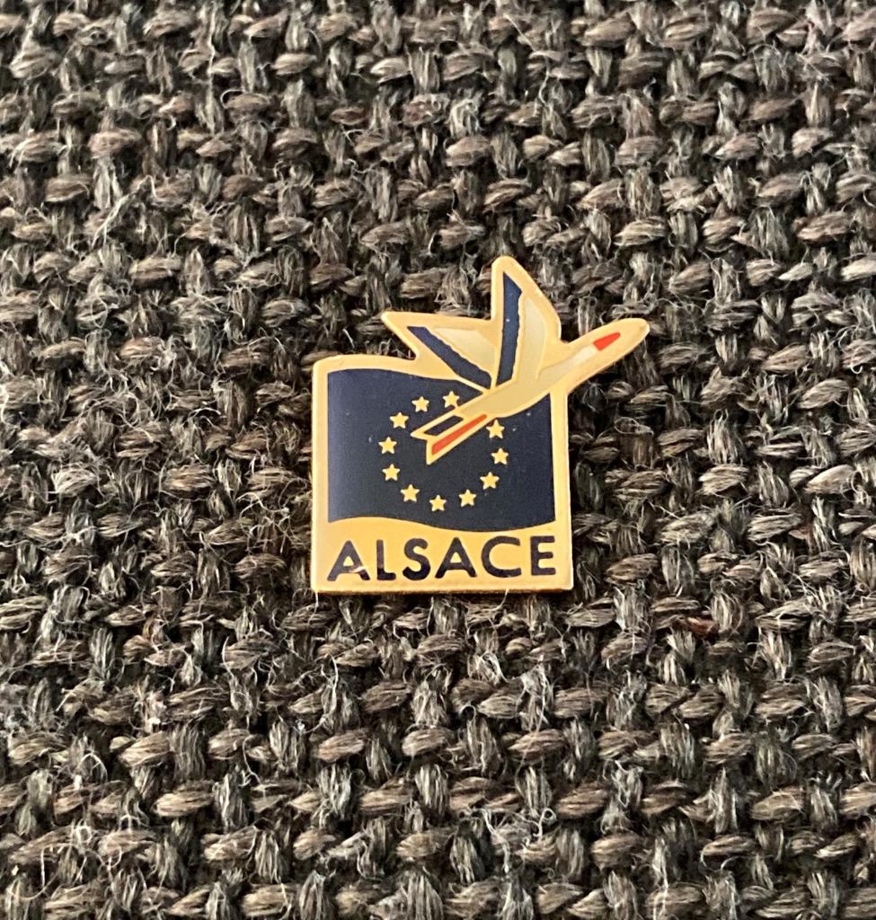 PIN - ALSACE - ELZAS - FRANKRIJK - FRANCE - CIGOGNE, Envoi, Utilisé, Ville ou Campagne, Insigne ou Pin's