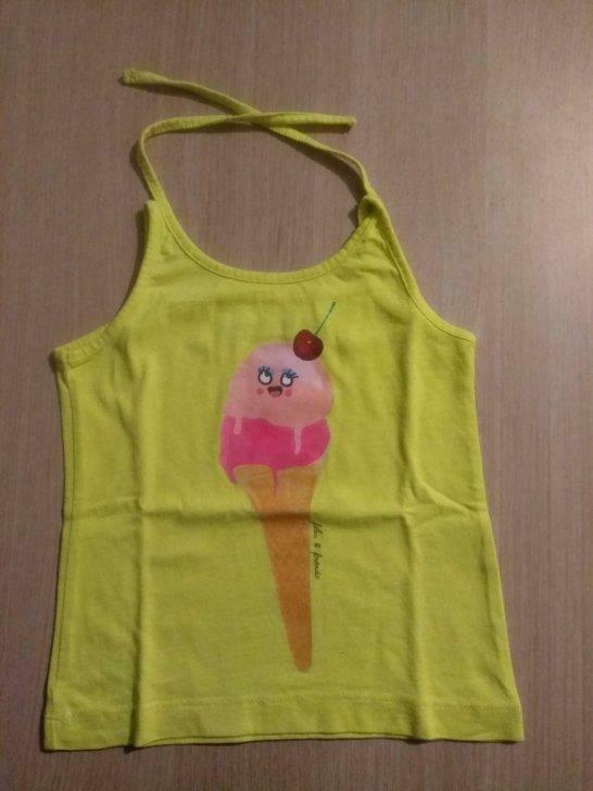 Geel topje met ijsje - Filou & Friends - maat 3, Kinderen en Baby's, Kinderkleding | Maat 98, Ophalen of Verzenden, Gebruikt, Someone