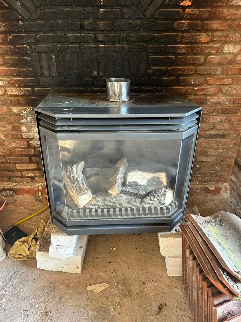 Gaskachel bodart & gonay, Enlèvement, Utilisé, Encastré, Cheminée au gaz