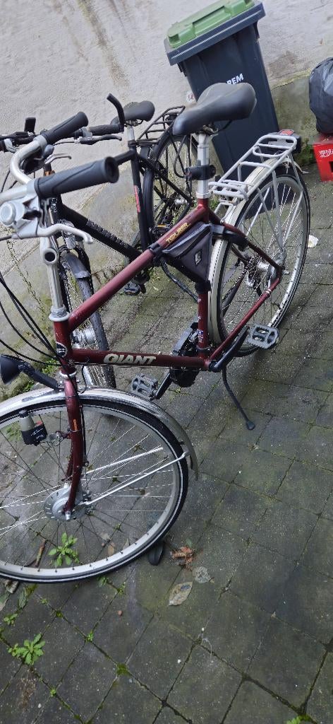 Heren fiets, Fietsen en Brommers, Ophalen, Gebruikt, Versnellingen, Giant