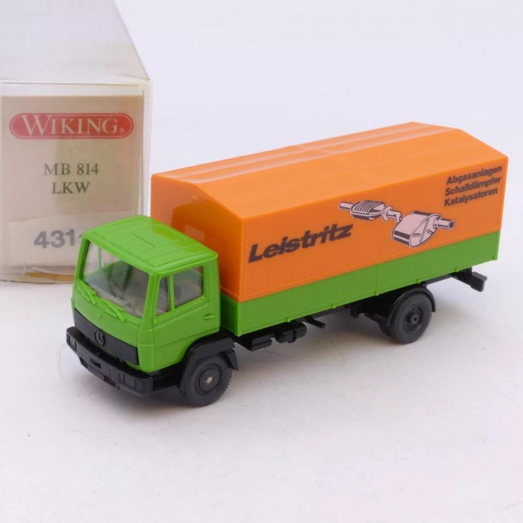 1:87 Wiking 43118 Mercedes Benz 814 LKW Leistritz uitlaten, Ophalen of Verzenden, Zo goed als nieuw, Bus of Vrachtwagen, Wiking
