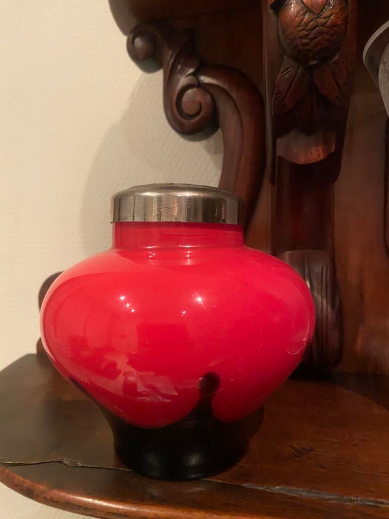 Art Deco-Frans Welz Tangoglas-rozenvaas, Antiek en Kunst, Ophalen of Verzenden