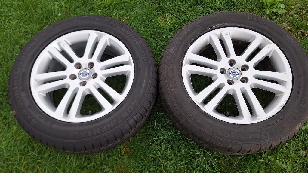 235 60 r18 winterbanden op Volvo velgen, Auto-onderdelen, Banden en Velgen, 18 inch, Gebruikt, Banden en Velgen, 235 mm