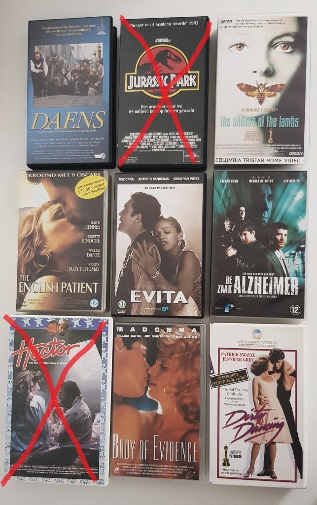 video vhs Daens, dirty dancing, Evita Madonna zaak alzheimer, CD & DVD, Enlèvement ou Envoi