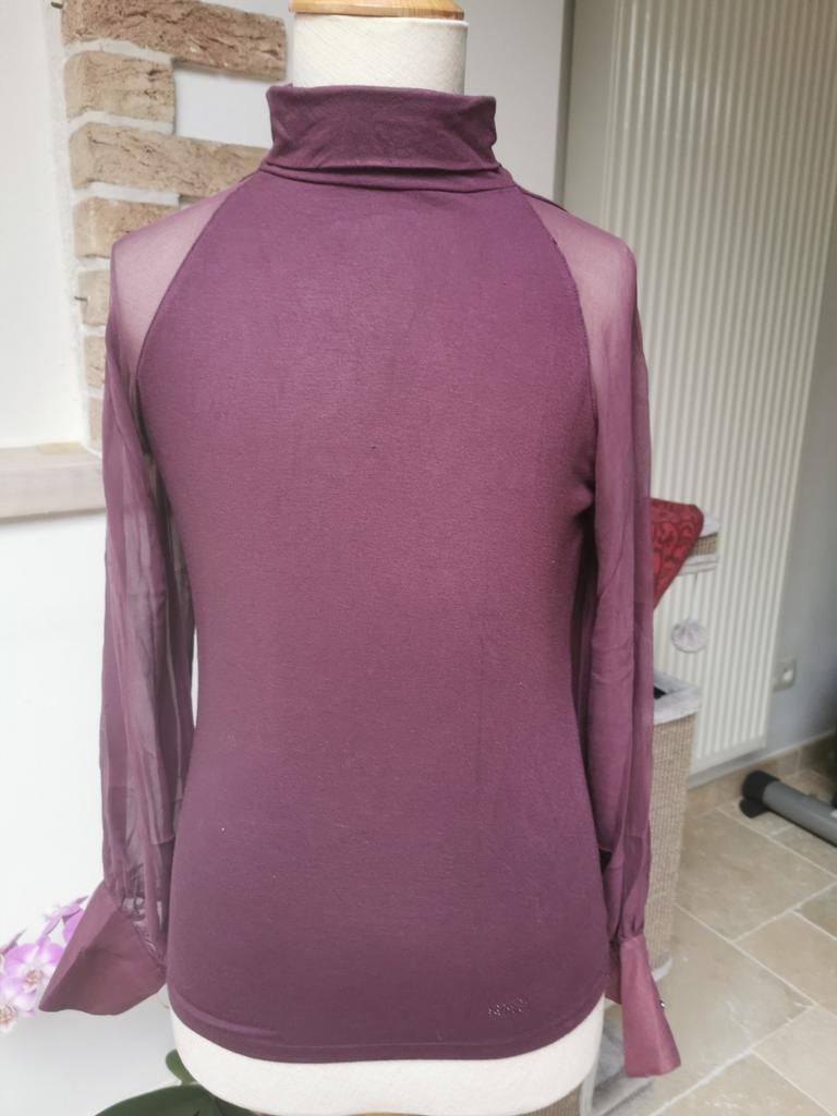 Mooie paarse bloes van Roccobarocco Jeans, Kleding | Dames, Ophalen of Verzenden, Gedragen, Maat 42/44 (L)