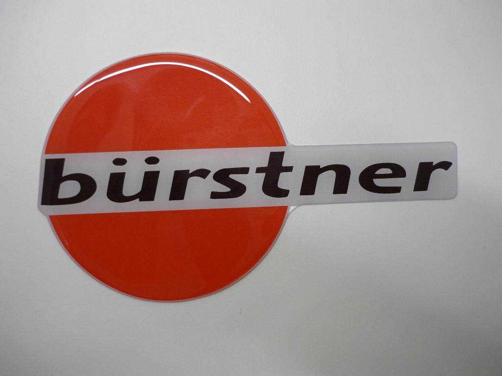 Burstner 3D doming caravan en camper, Epoxy sticker, Envoi, Neuf, Autres types