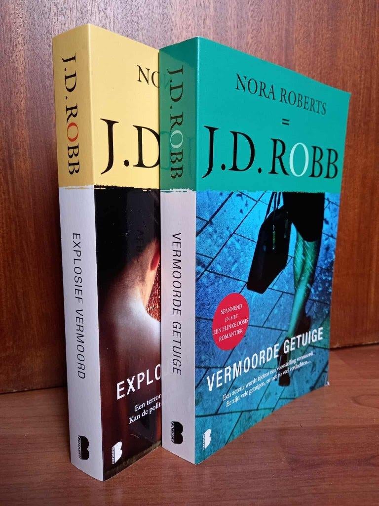 2x J.D. Robb - Vermoorde getuige + Explosief vermoord, Nieuw, Amerika, J.D. Robb, Verzenden