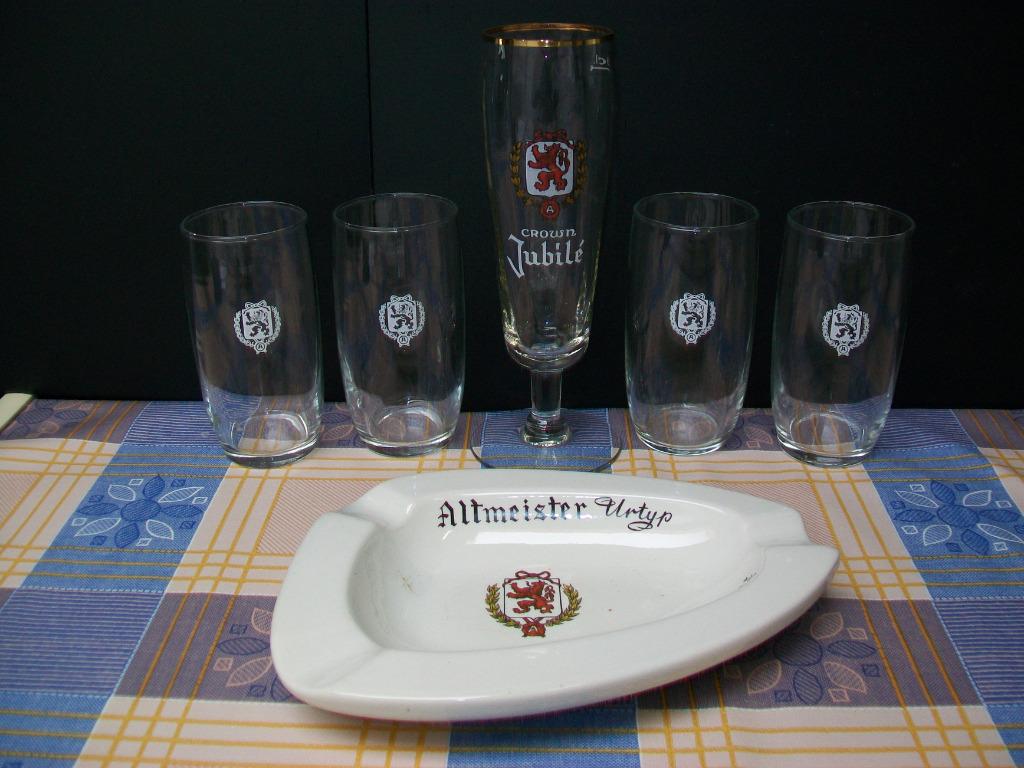 Cristal Alken - Urtyp - Asbak Glas Glazen  Bier Bière Pils, Verzamelen, Ophalen of Verzenden, Gebruikt, Glas of Glazen, Overige merken
