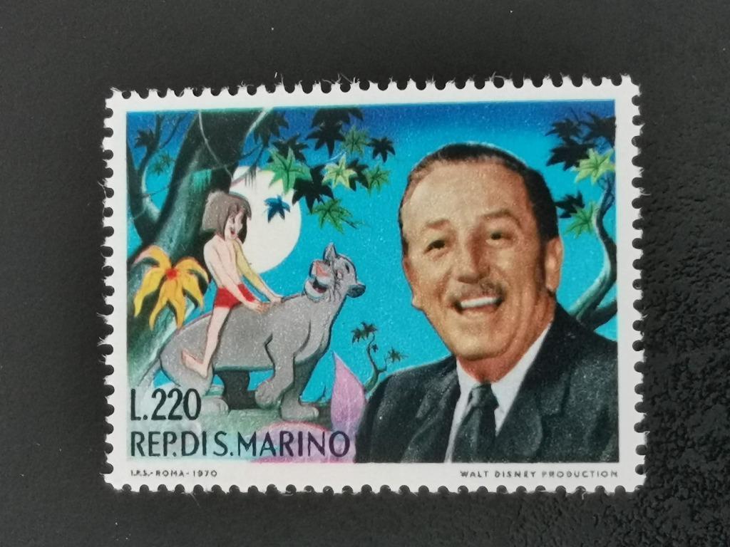San Marino 1970 - Walt Disney, Bagheera, Mowgli **, Ophalen of Verzenden, Postfris
