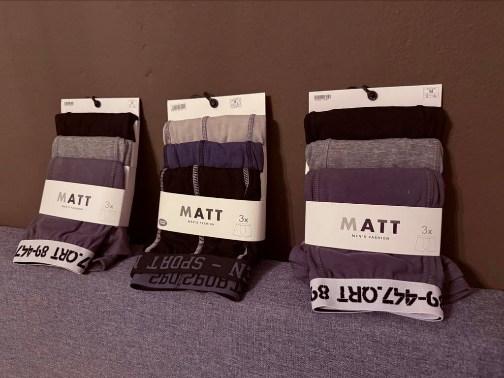 Set van 3 katoenen boxershorts maat M, Ophalen of Verzenden, Boxer