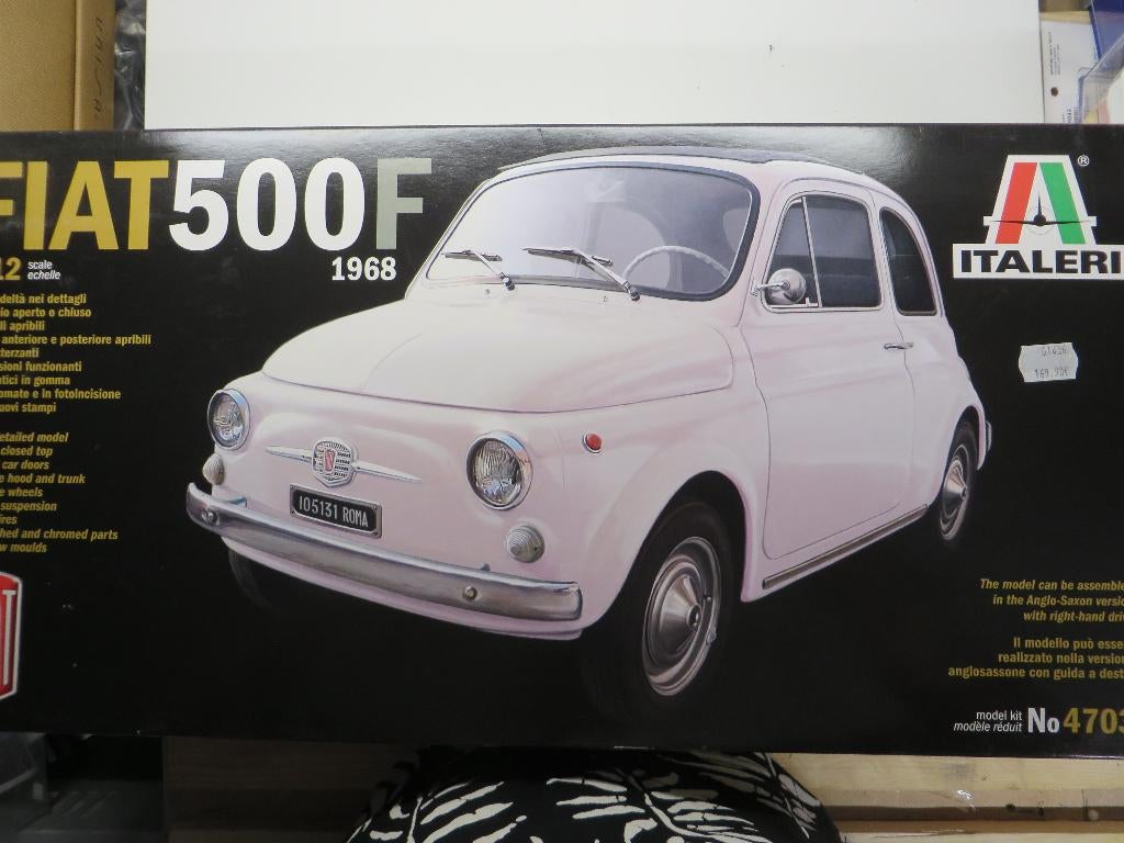 modelbouwdoos italeri NIEUW fiat 500F 1968 1/12, Groter dan 1:32, Nieuw, Ophalen of Verzenden, Italeri