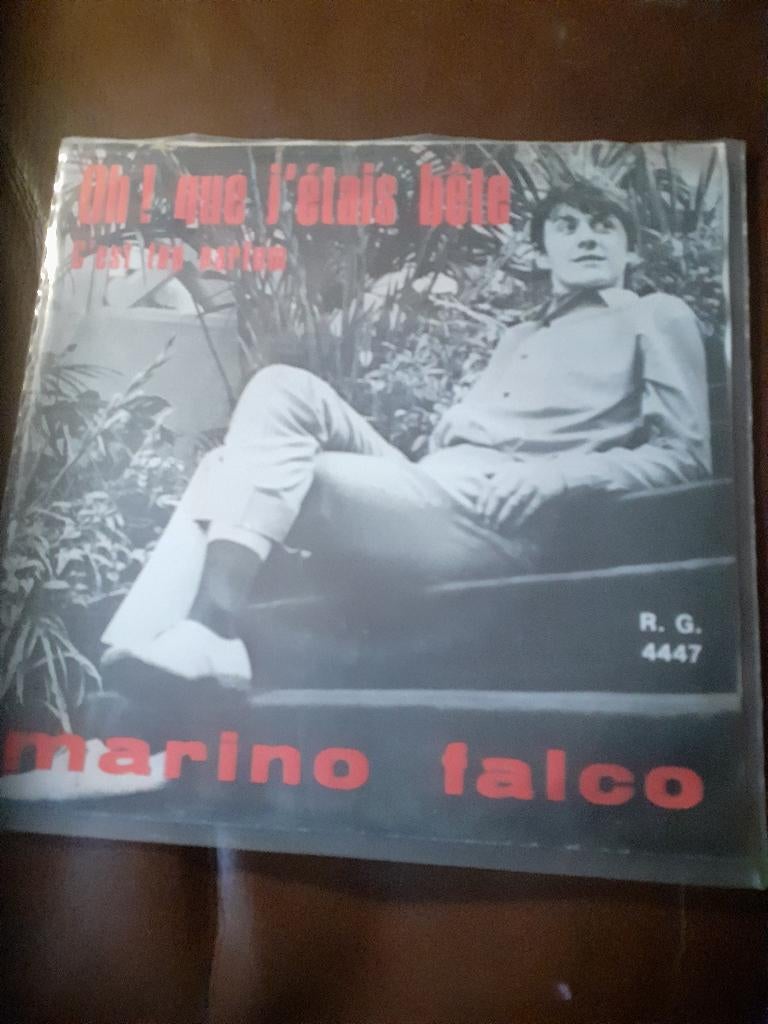 45T Marino Falco : Oh! Que j'étais bête (Belpop), Cd's en Dvd's, Ophalen of Verzenden