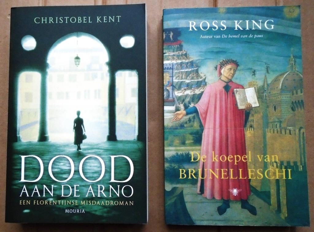 "De koepel van Brunelleschi" & "Dood aan de Arno" - 2007/09, Boeken, Verzenden, Zo goed als nieuw, Ross King / Christ. Kent