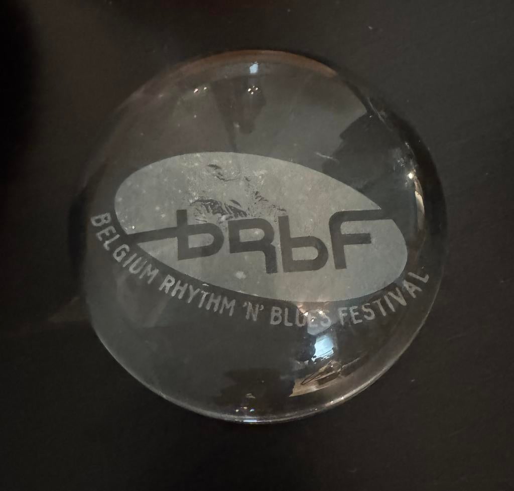 Presse-papiers en verre BRBF Peer - Belgian Rhythm and Blues, Enlèvement ou Envoi