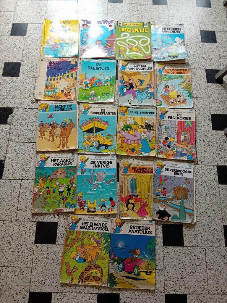 Lot strips allerlei 17 stuks, Meerdere stripboeken, Ophalen of Verzenden, Gelezen