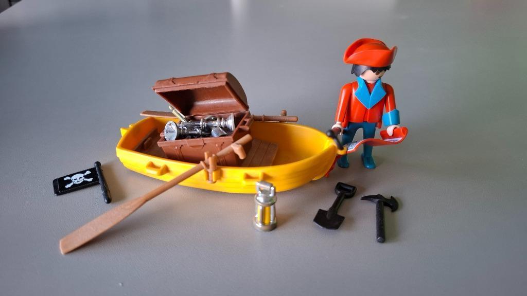 Playmobil Piraat met roeiboot (3570), Enfants & Bébés, Jouets | Playmobil, Enlèvement, Utilisé, Ensemble complet