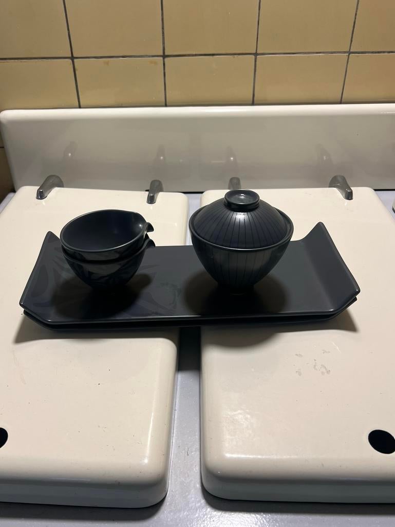 Japanse sushiset IKEA, Huis en Inrichting, Ophalen of Verzenden, Zo goed als nieuw, Overige stijlen, Aardewerk