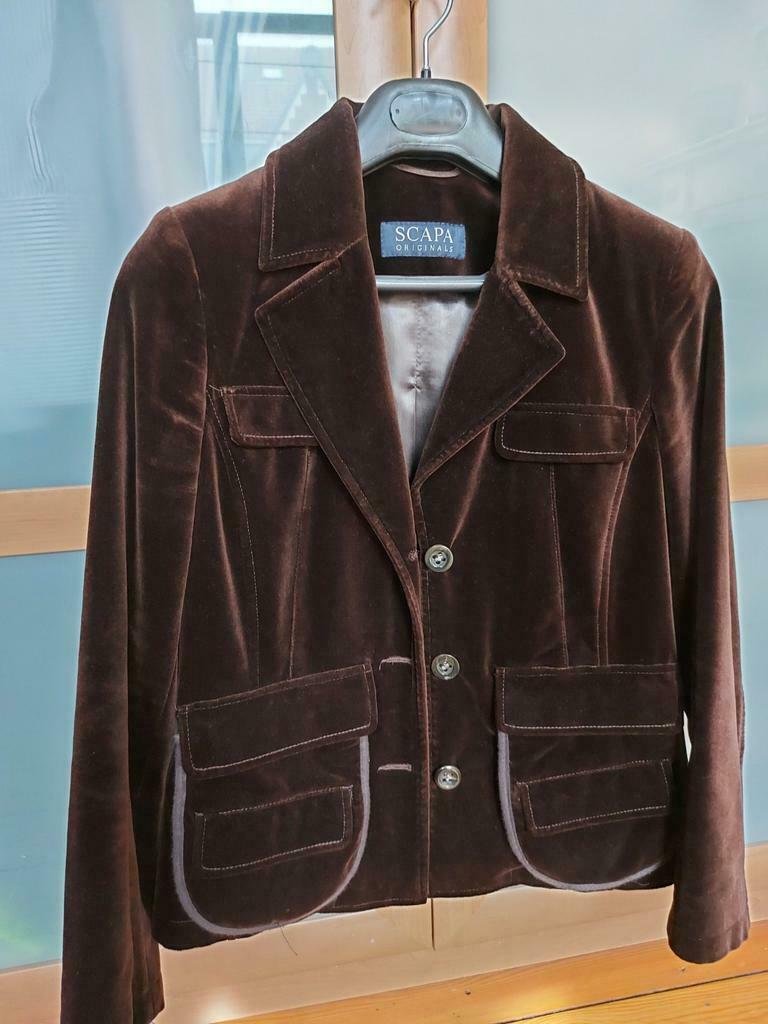 Veste SCAPA en velour brune. Taille 38., Enlèvement, Comme neuf, Taille 38/40 (M), Brun