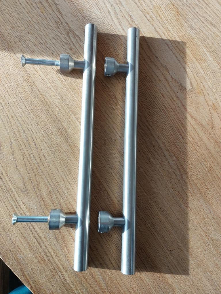Inox deurtrekkers /deurhandvat, Ophalen of Verzenden, Gebruikt, Metaal, Minder dan 80 cm