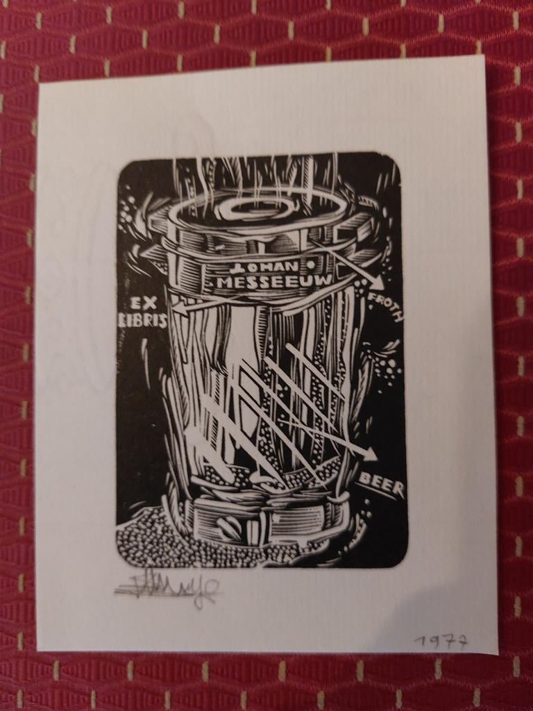 Ex Libris, Antiek en Kunst, Ophalen of Verzenden
