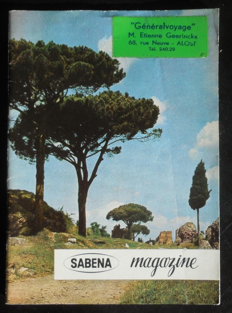 SABENA Magazine - Généralvoyage Geerinckx Aalst, Ophalen of Verzenden, Gelezen