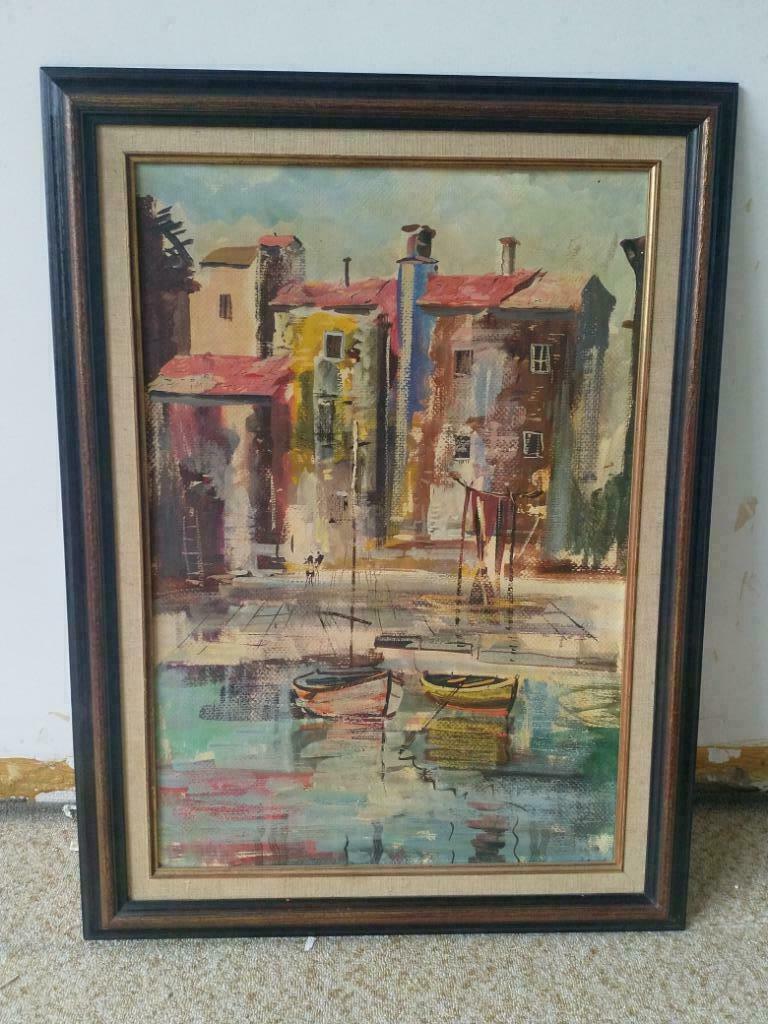 schilderij kleine haven, Enlèvement