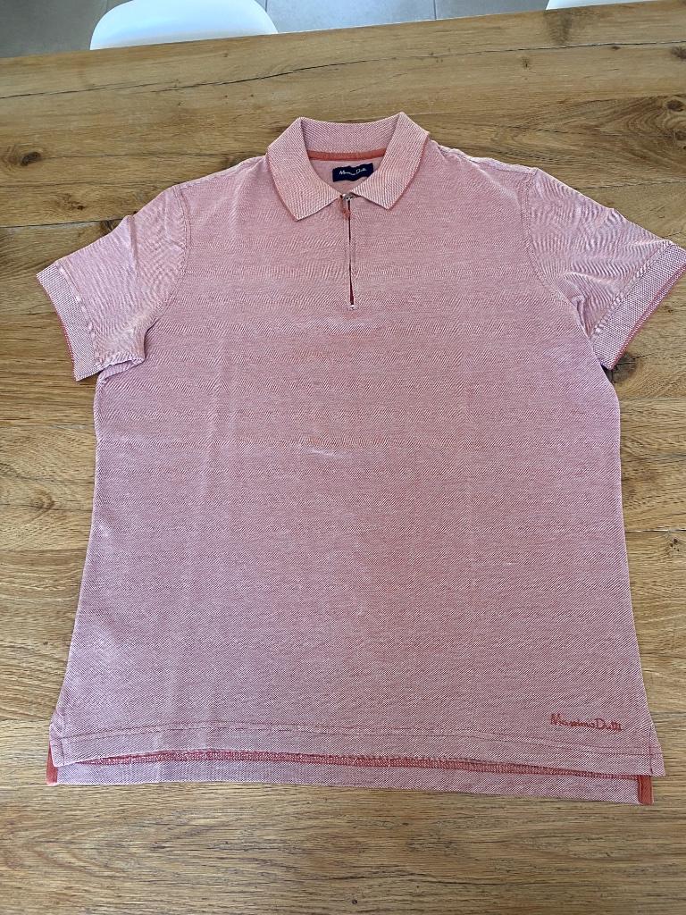 Rode polo Massimo Dutti, Rouge, Comme neuf, Massimo Dutti, Taille 48/50 (M)