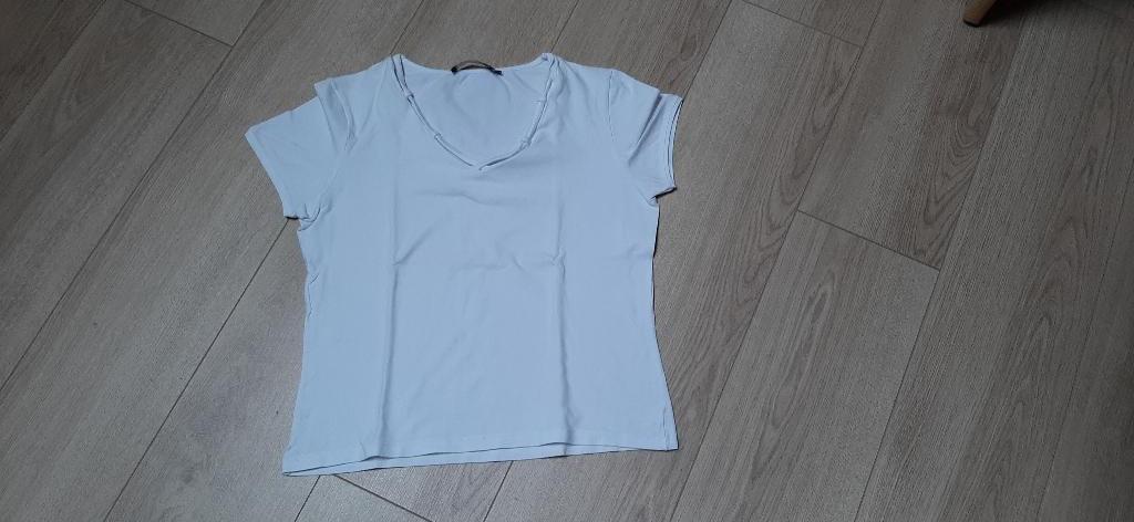 T-shirt maat S - 36, Wit, Ophalen of Verzenden, Zo goed als nieuw, Korte mouw