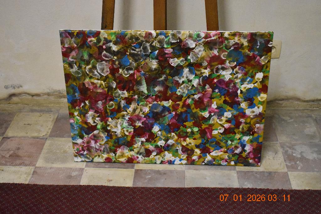 Serie nr. 94 over abstracte schilderijen, door joky kamo, Antiek en Kunst, Ophalen, Olieverf, Abstract