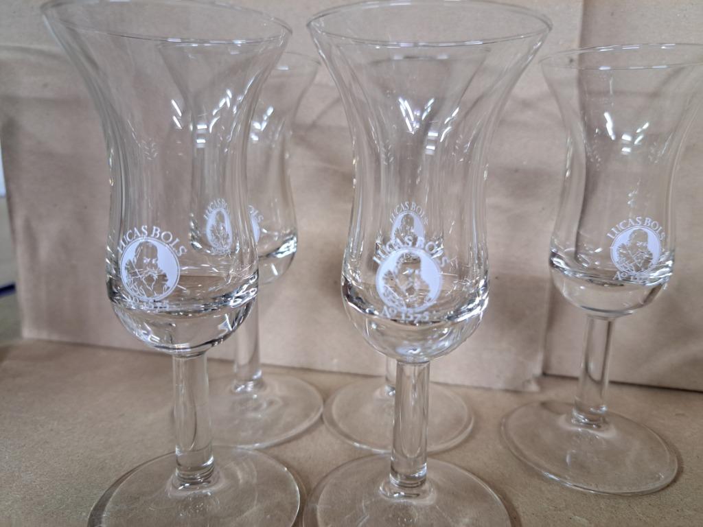 Lucas Bols - glazen, Verzamelen, Ophalen, Zo goed als nieuw, Borrel- of Shotglas