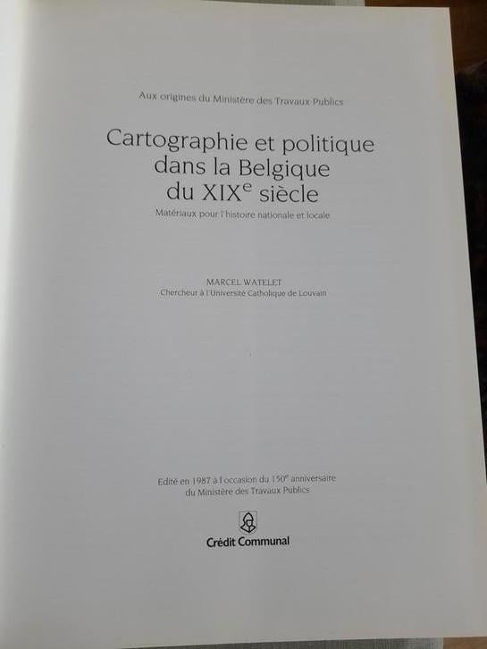 Cartographie et politique dans la Belgique du XIXe siècle, Enlèvement ou Envoi, Marcel Watelet