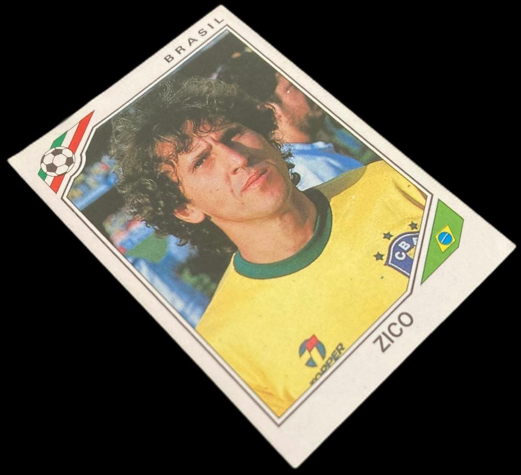 Panini WK 86 Mexico Zico # 250 Brazilië Sticker 1986, Verzamelen, Verzenden, Zo goed als nieuw