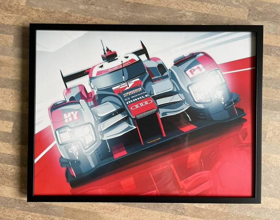 Motorsport print Audi, Ophalen of Verzenden