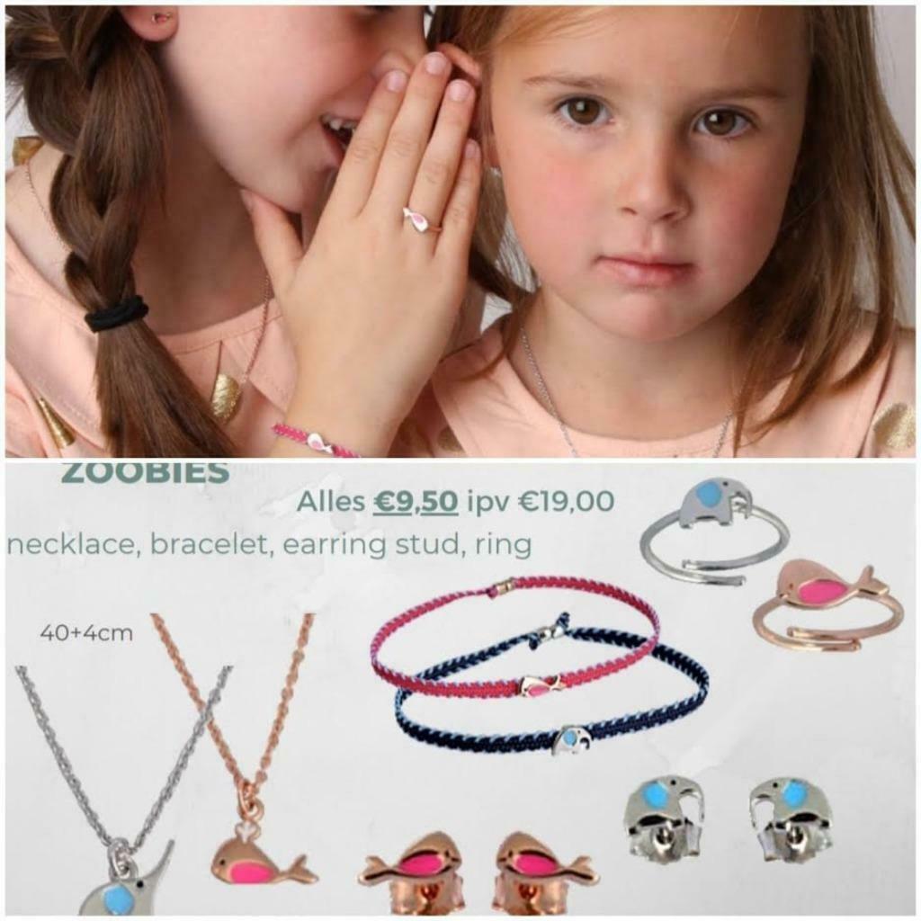 Kinderjuweeltjes Mylene  oorbellen, Handtassen en Accessoires, Kettingen, Ophalen of Verzenden, Nieuw