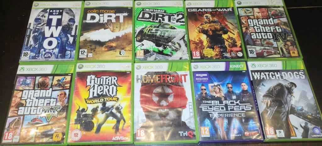 10 jeux pour xbox360, Enlèvement ou Envoi