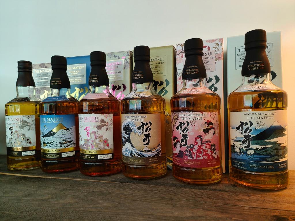 Le set Matsui (6 bouteilles) Single Malt - Distillerie Kuray, Neuf, Autres régions, Enlèvement ou Envoi, Pleine