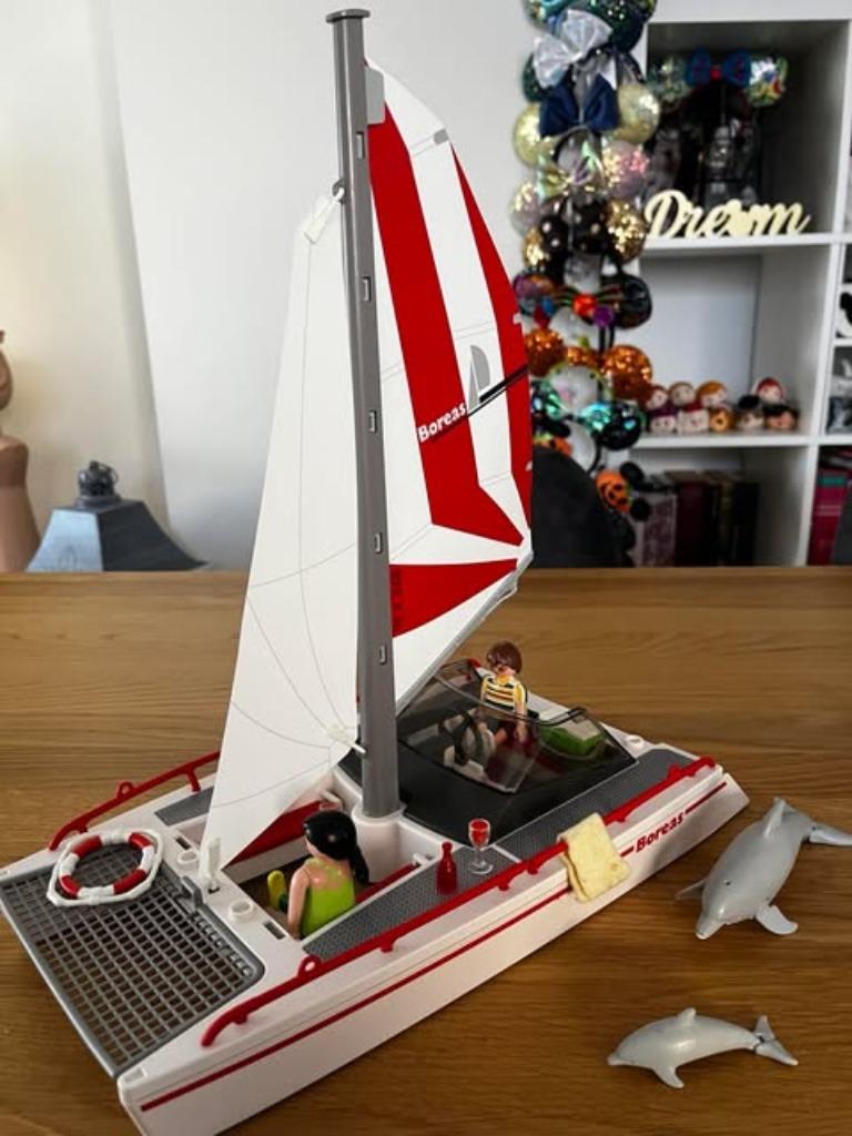 Playmobil catamaran, Enlèvement, Utilisé, Ensemble complet