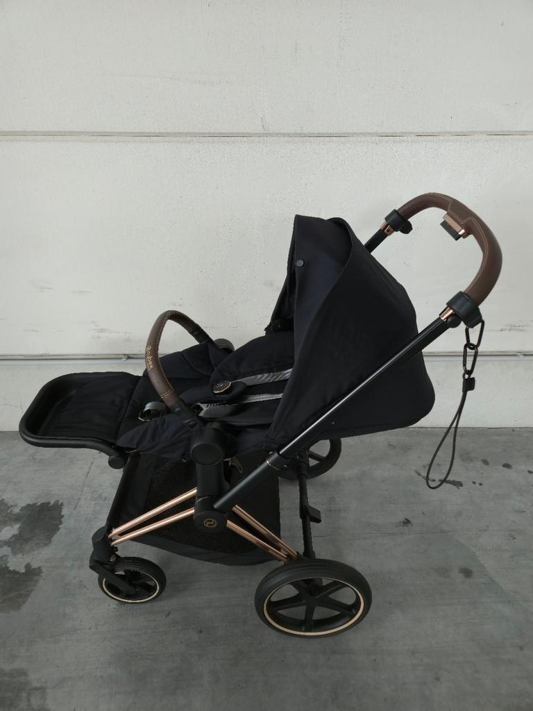 Poussette Cybex Priam Rose Gold avec sac d'hiver et housse d, Enlèvement ou Envoi, Comme neuf, Poussette, Autres marques