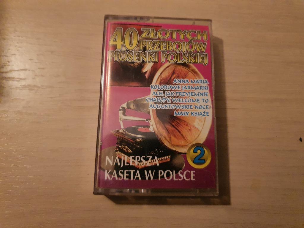 k7 audio 40 Złotych Przebojów Piosenki Polskiej, Enlèvement ou Envoi, Originale, Comme neuf, 1 cassette audio