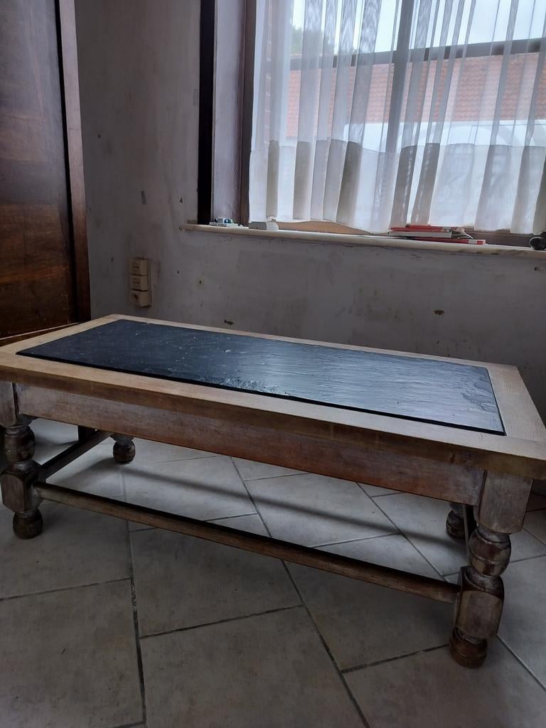 Salontafel met stenen blad, Ophalen, Zo goed als nieuw