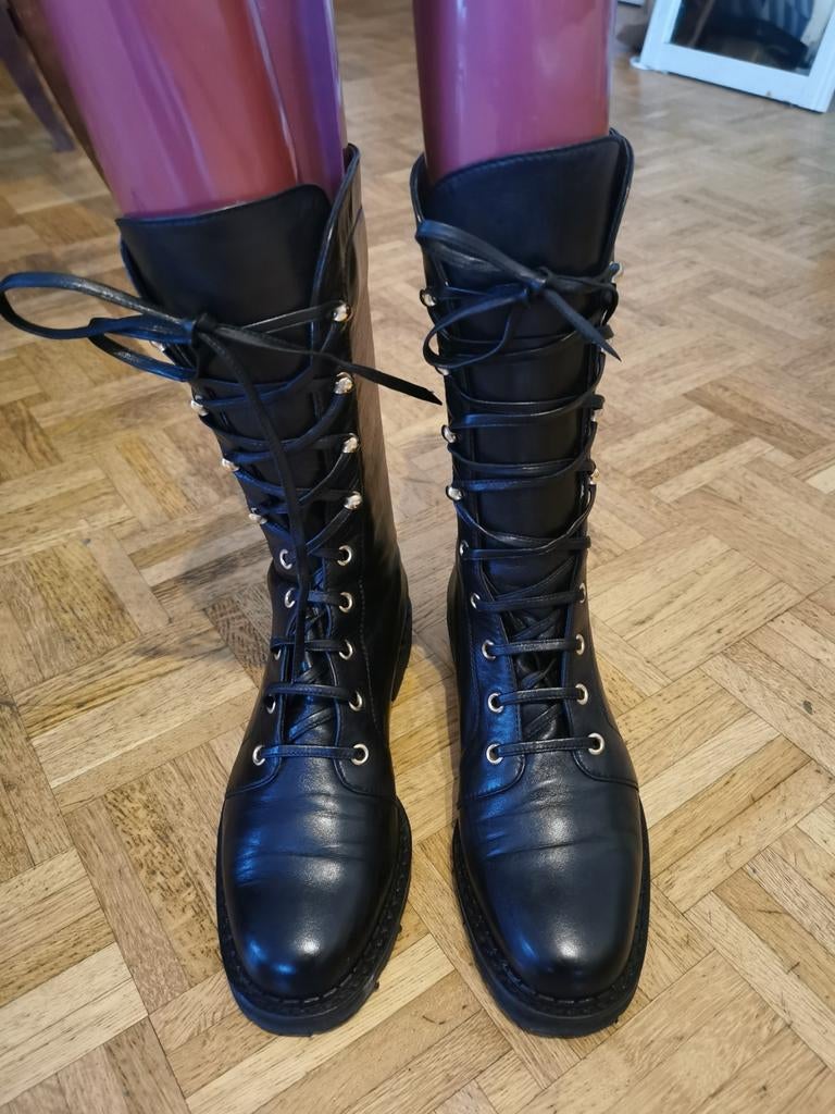 Bottines versus (Versace), Enlèvement ou Envoi, Comme neuf, Noir