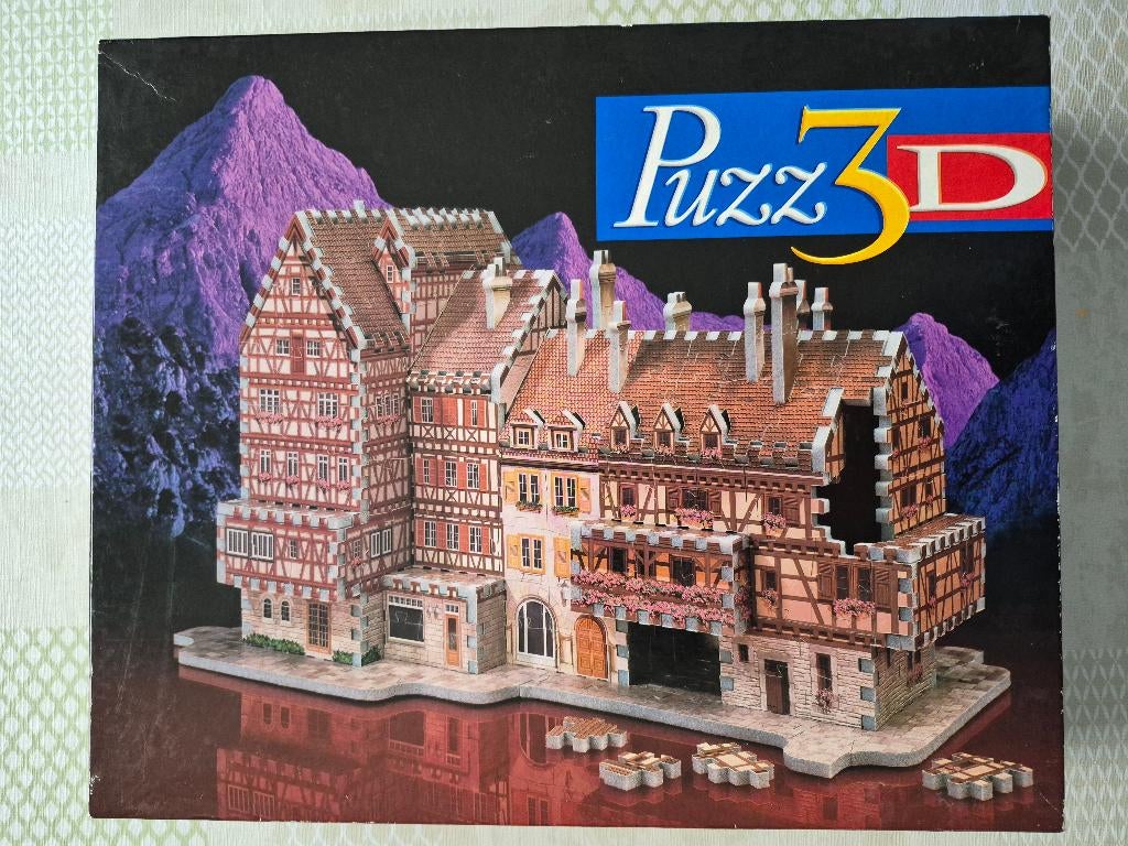 Puzzel 3D Beiers huis + kasteel Neuschwanstein, Ophalen, Gebruikt, Legpuzzel