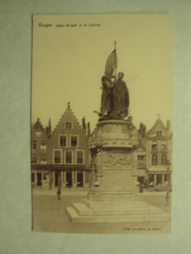 53447 - BRUGES - STATUE BREYDEL ET DE COININCK - ZIE 2FOTO'S, Verzenden