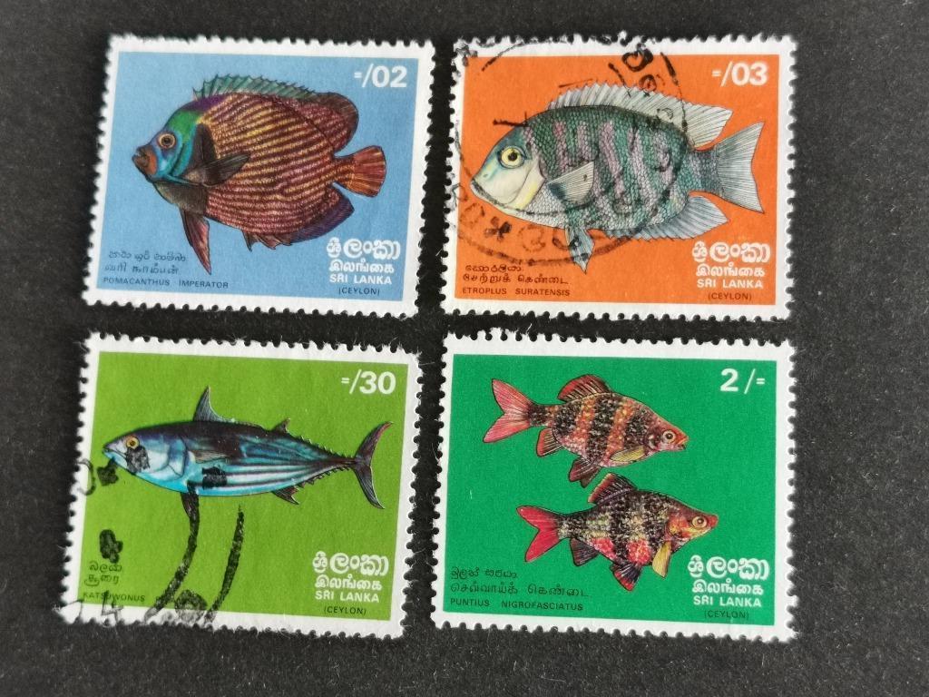 Sri Lanka 1972 - vissen, Ophalen of Verzenden, Gestempeld, Zuid-Azië